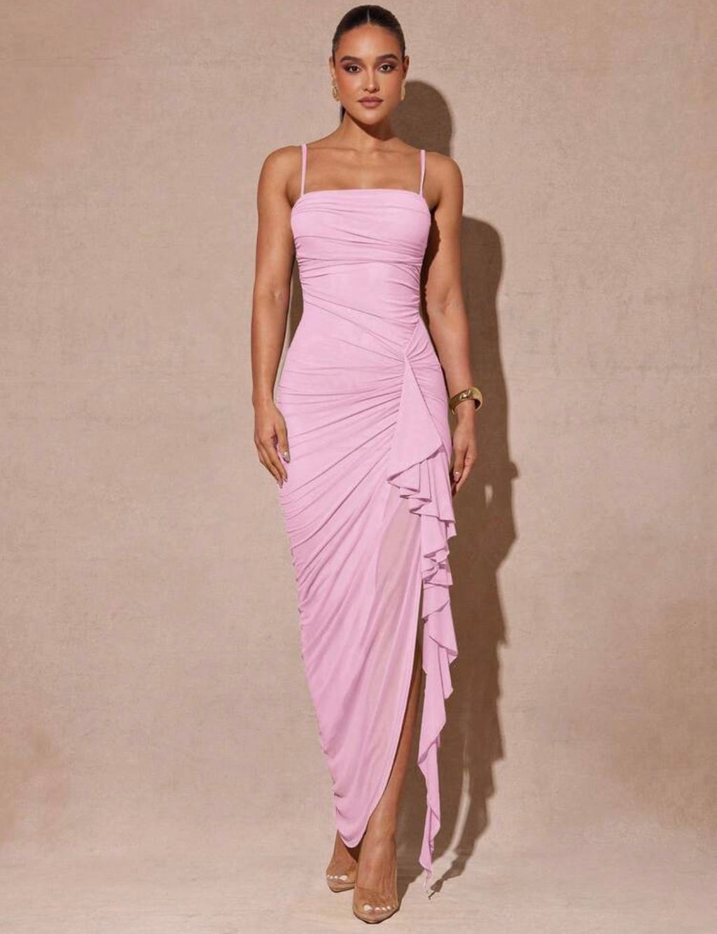 Vestido con abertura