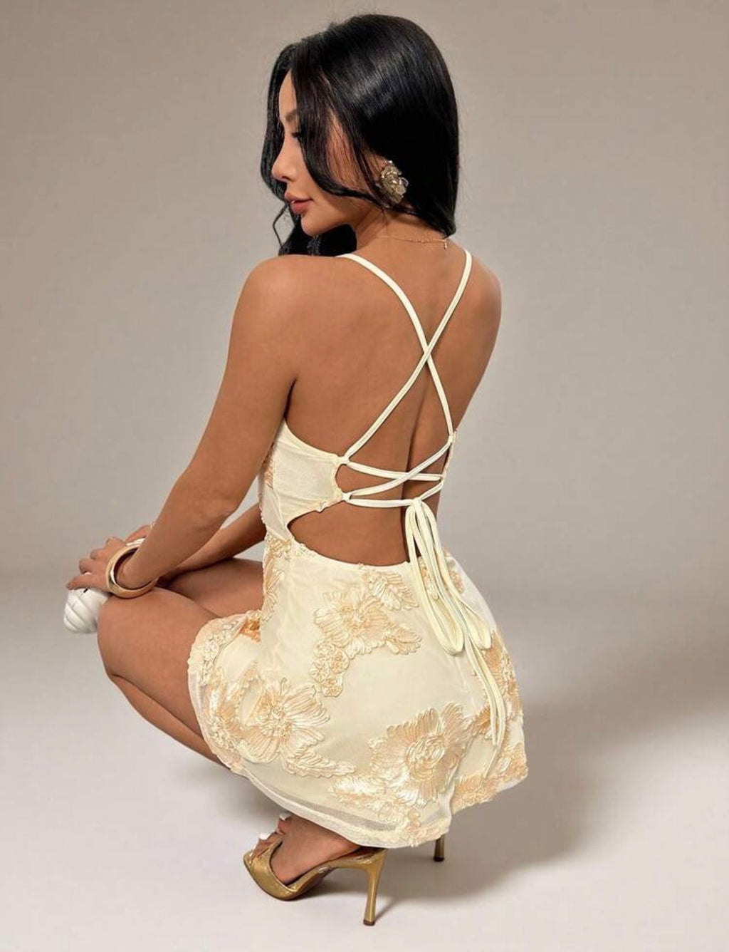 Vestido con encaje