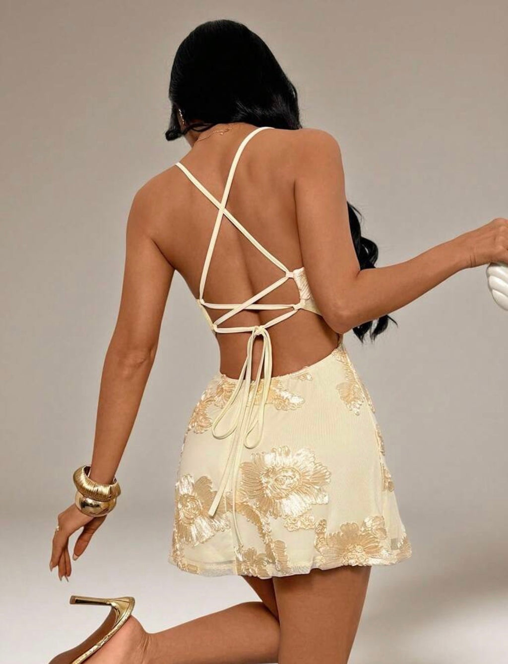 Vestido con encaje