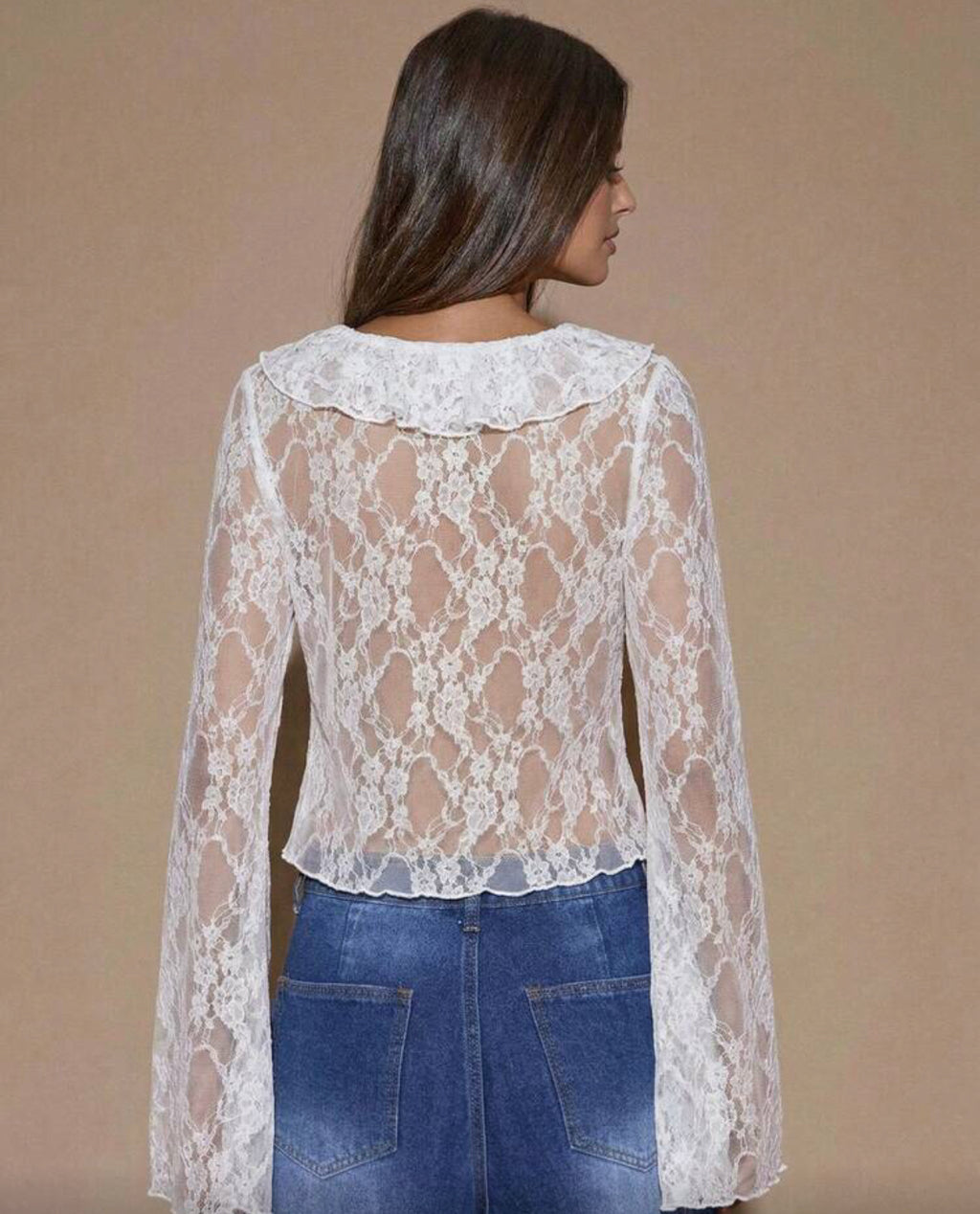 Blusa con encaje