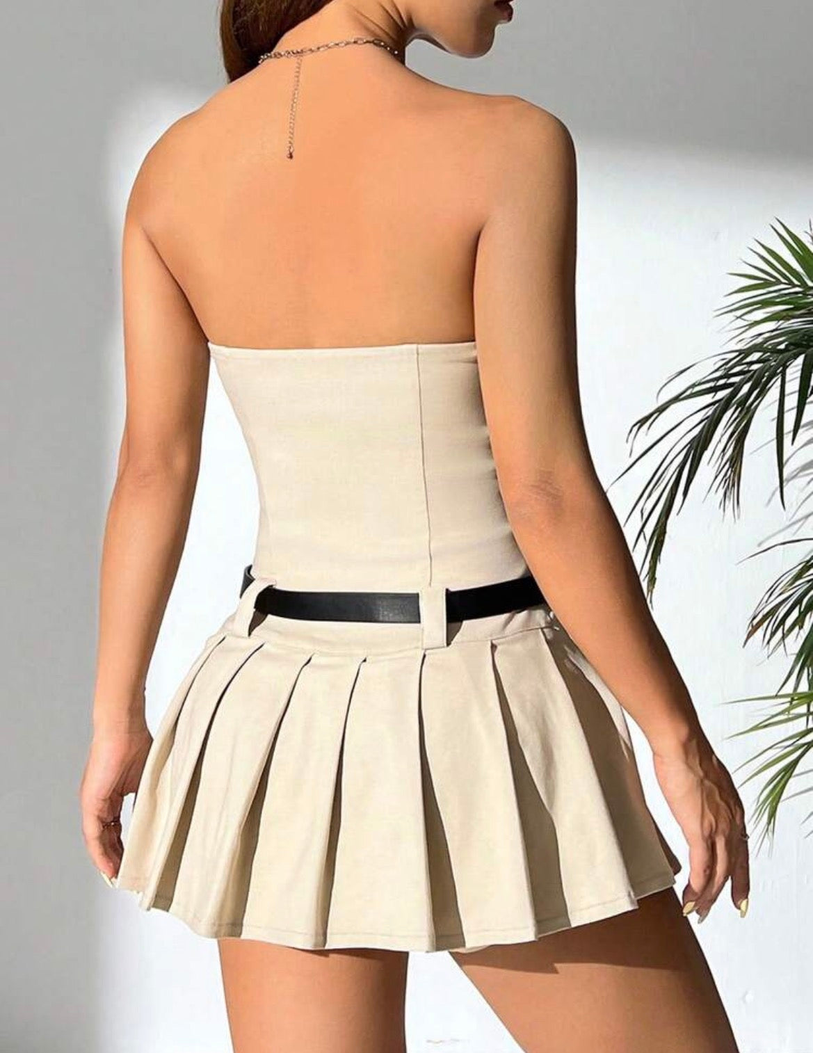 Vestido con cinturon