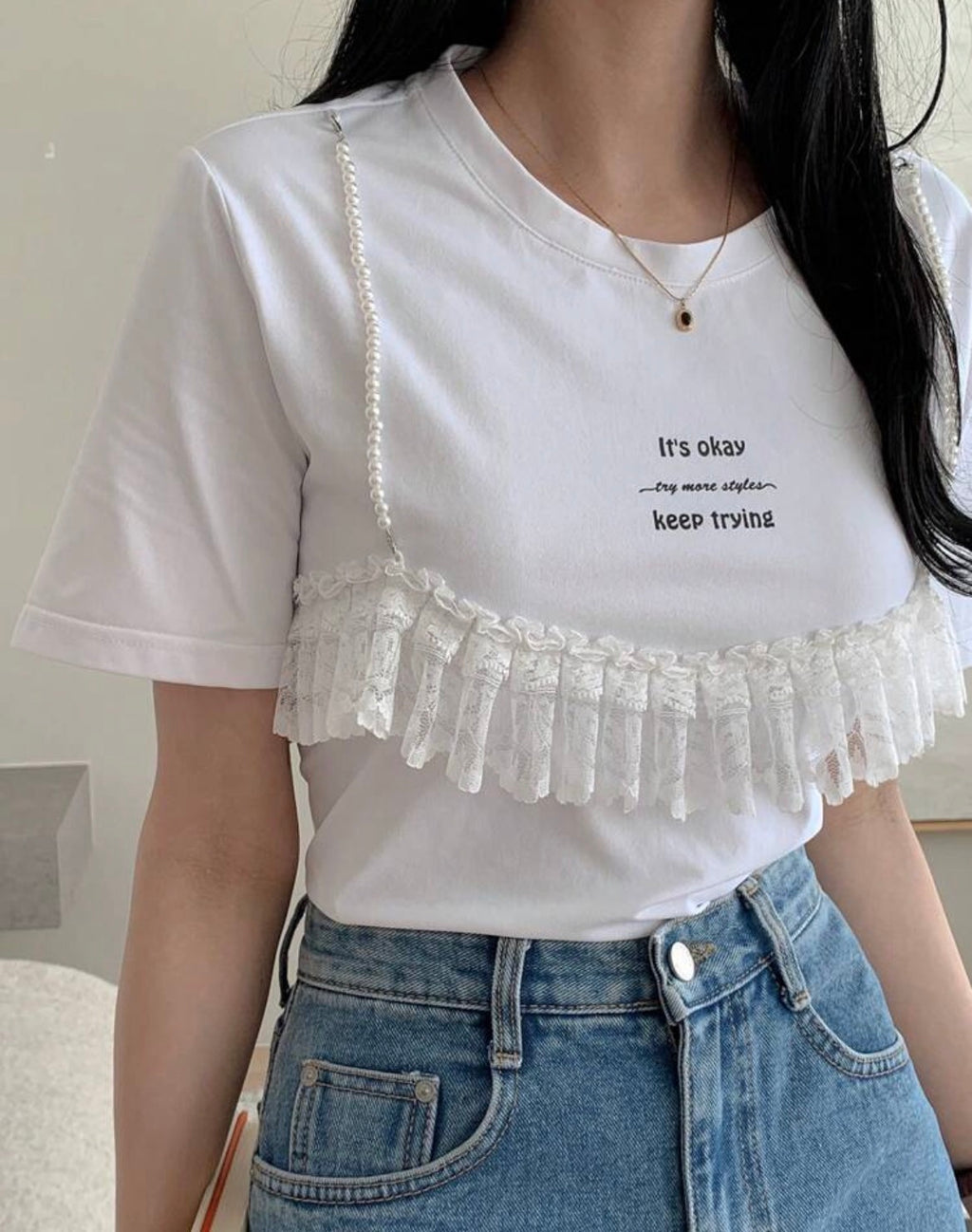 Blusa de encaje