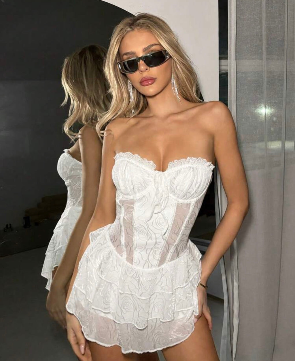 Vestido con encaje
