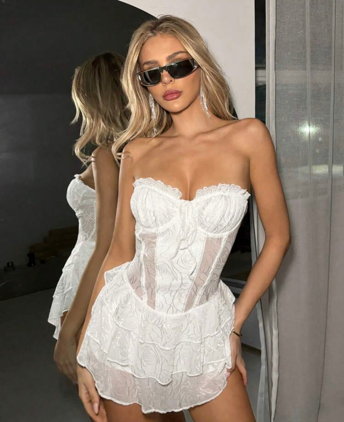 Vestido con encaje