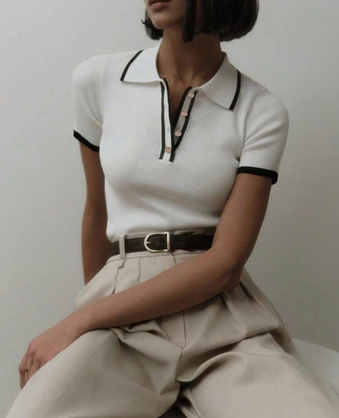 Polera con cuello