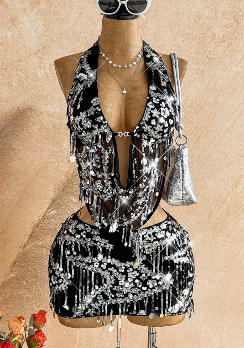 Conjunto con lentejuelas