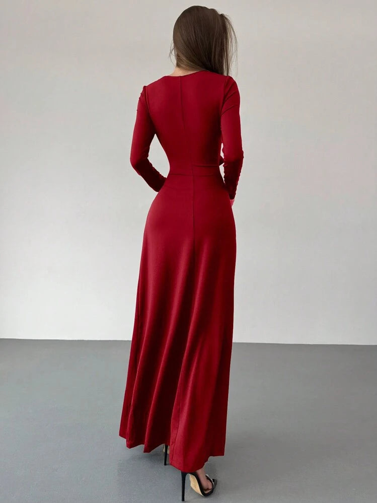 Vestido con abertura