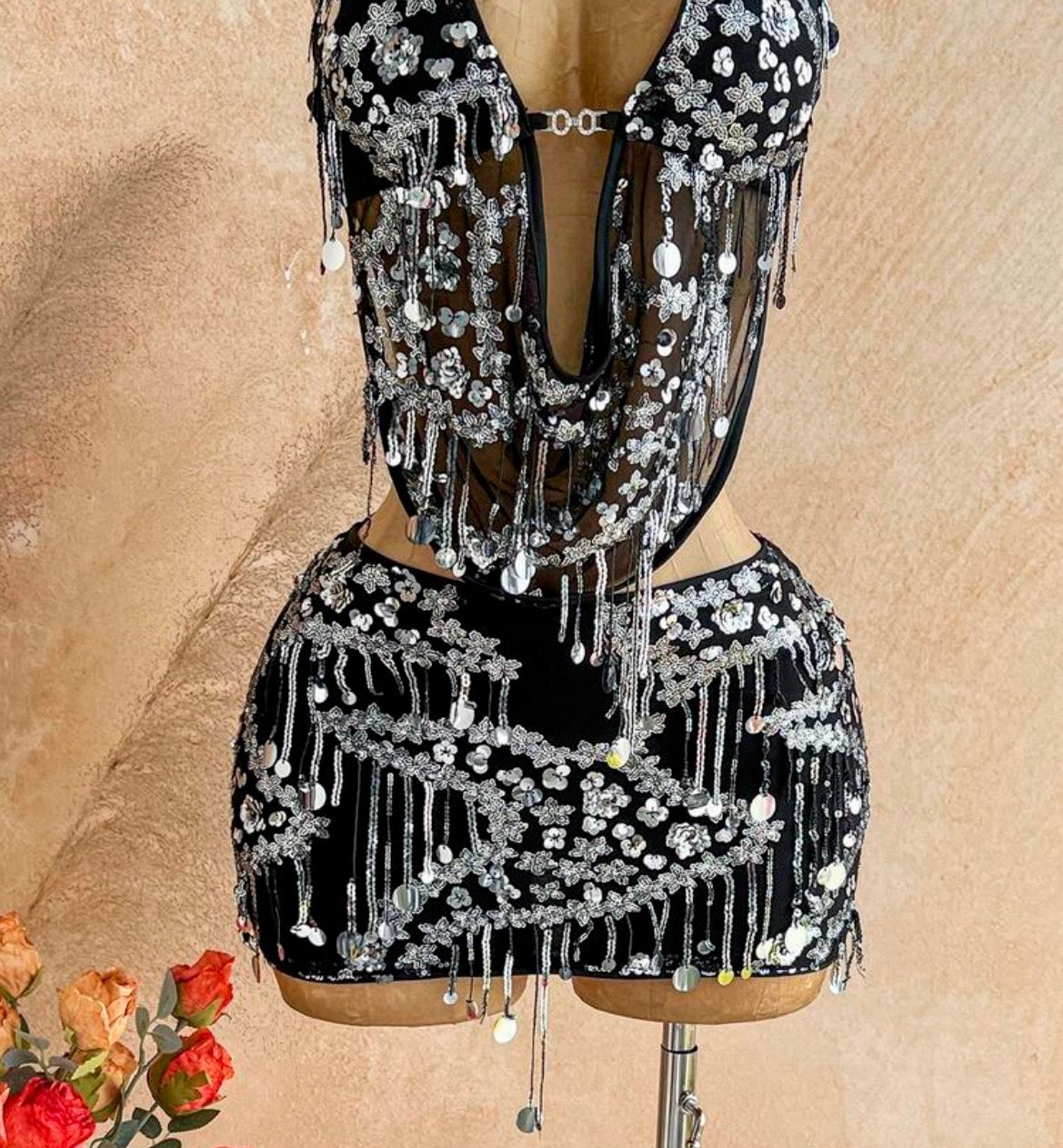 Conjunto con lentejuelas