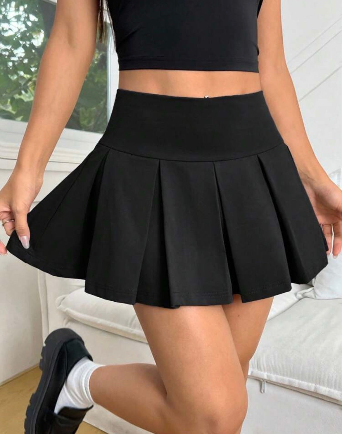 Falda plisada