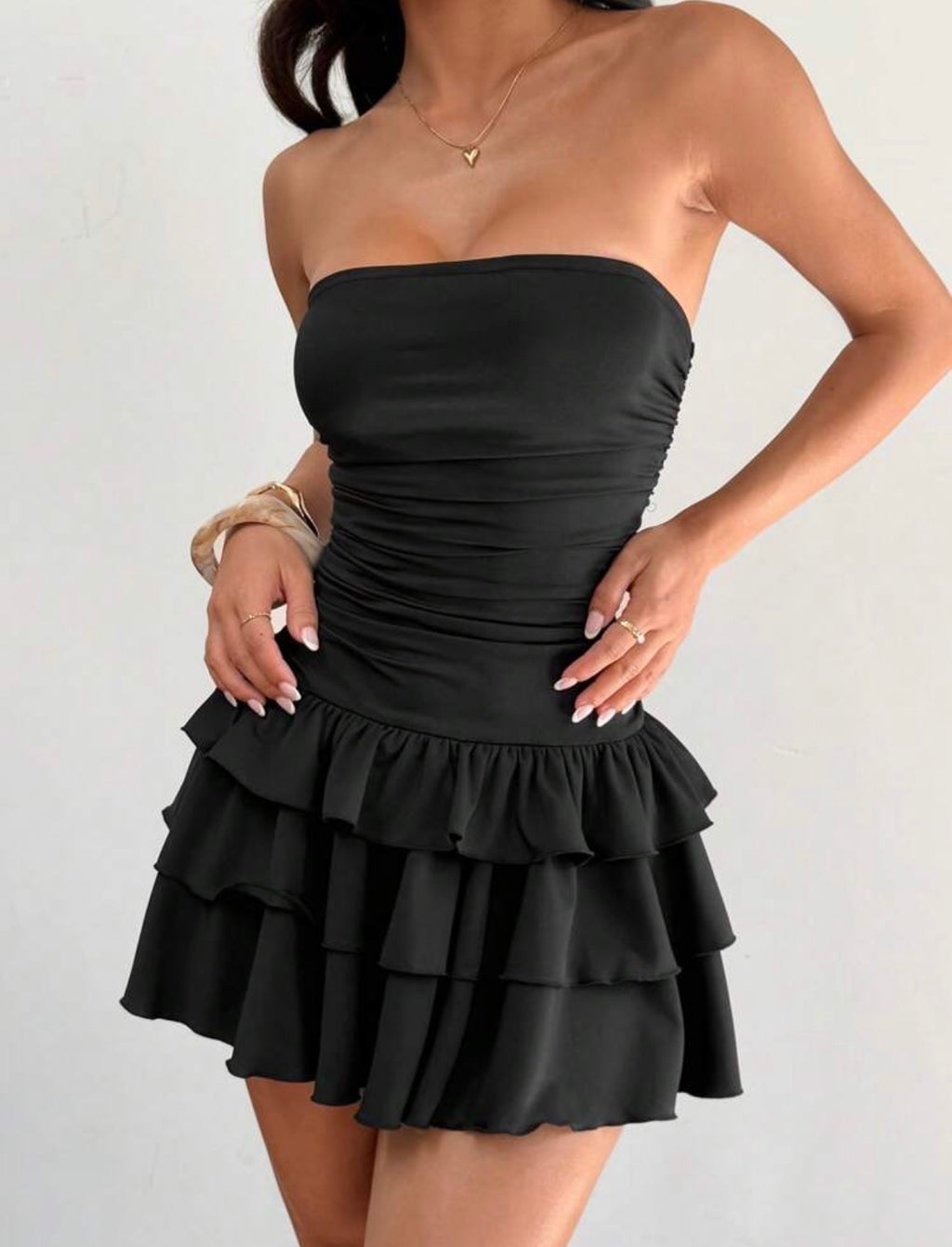 Vestido strapless