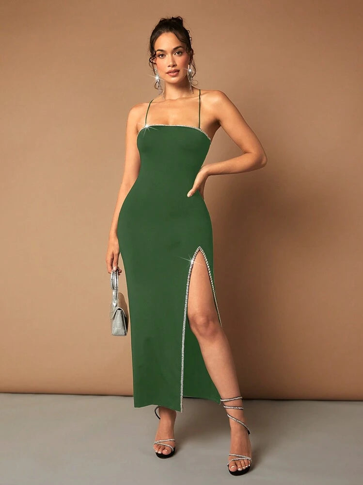 Vestido con abertura