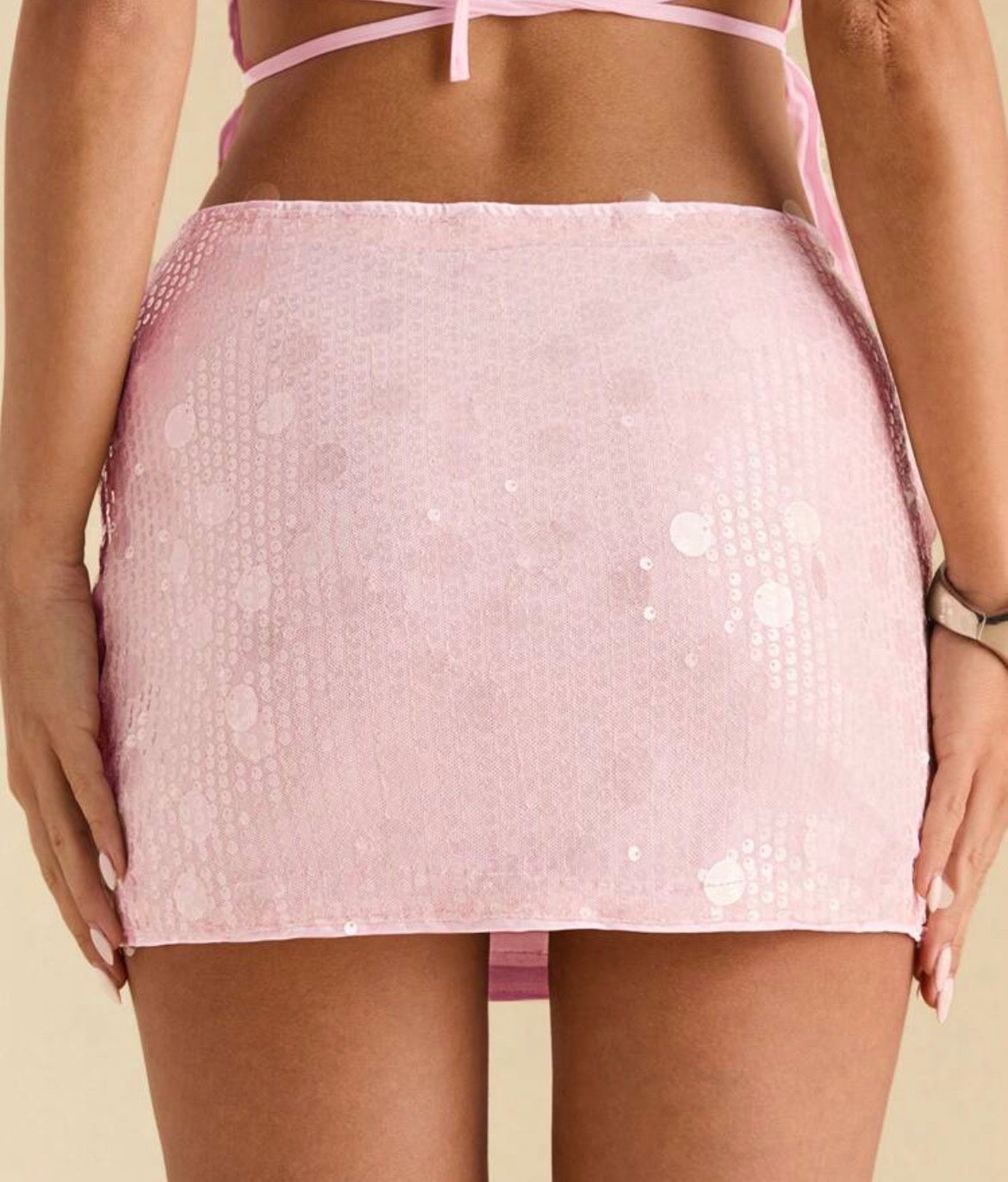 Falda con lentejuelas
