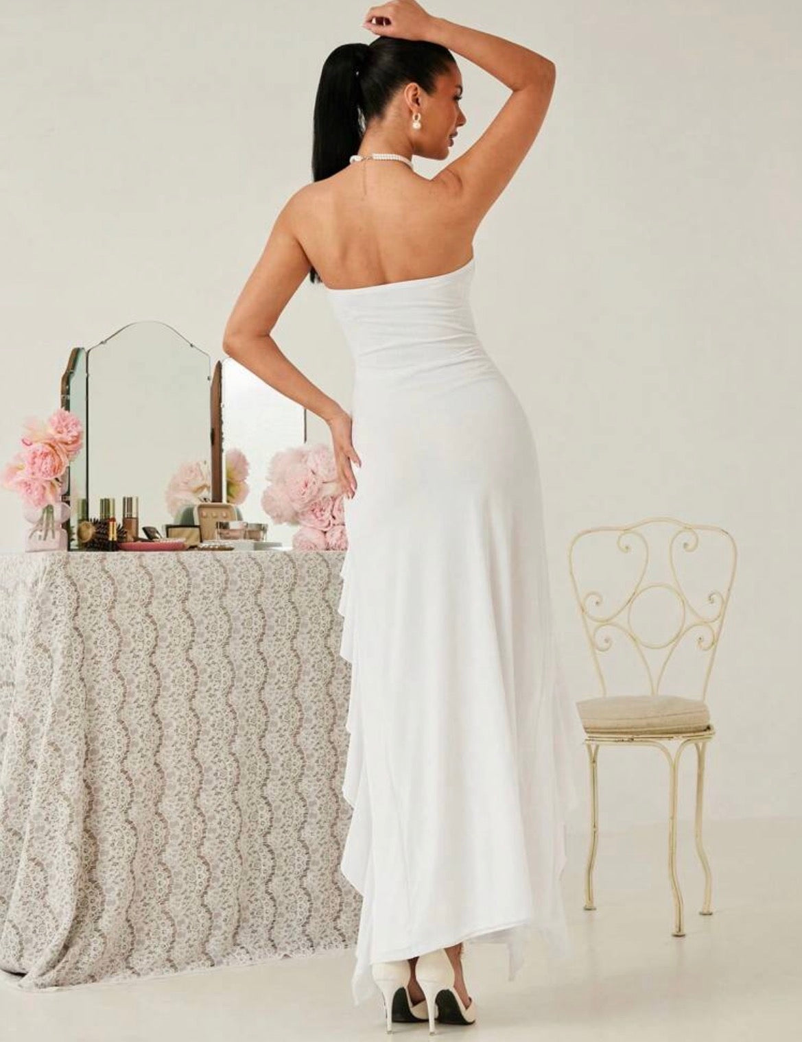 Vestido con encaje