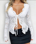 Blusa con encaje