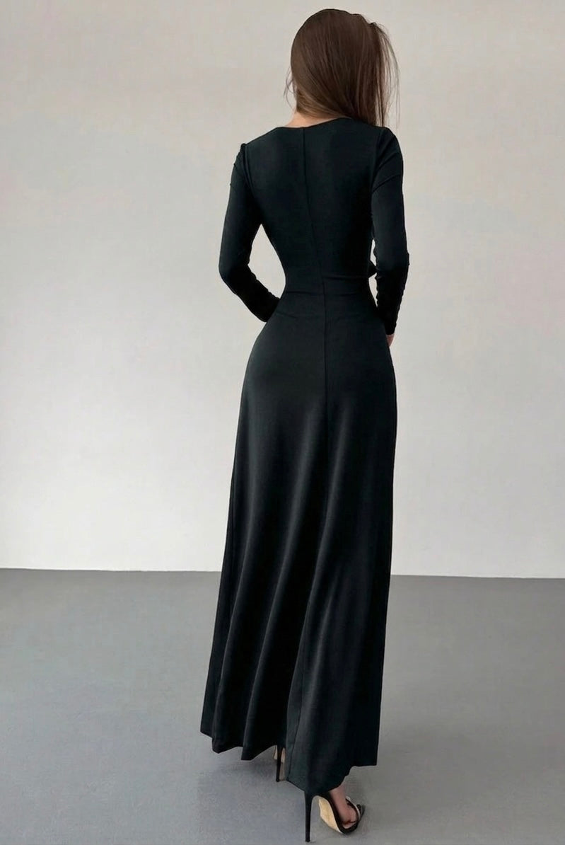 Vestido con abertura