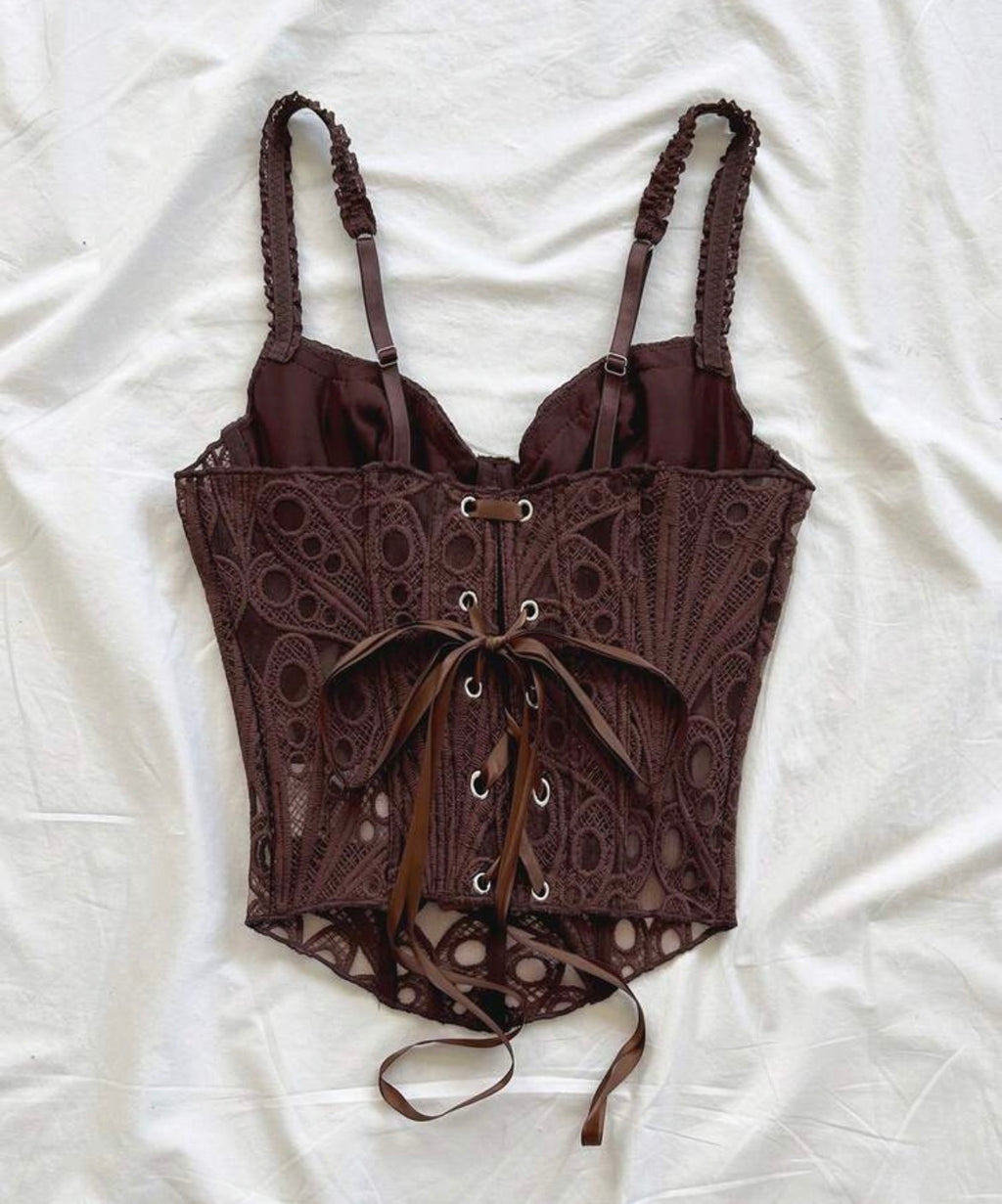 Corset con encaje