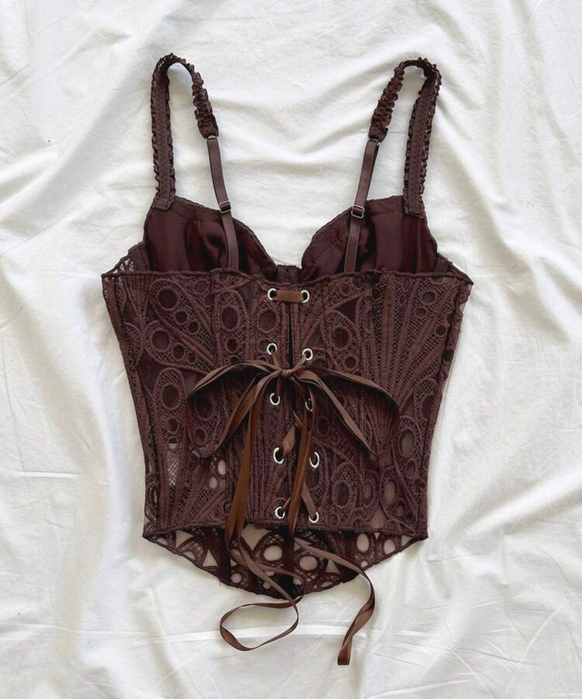 Corset con encaje