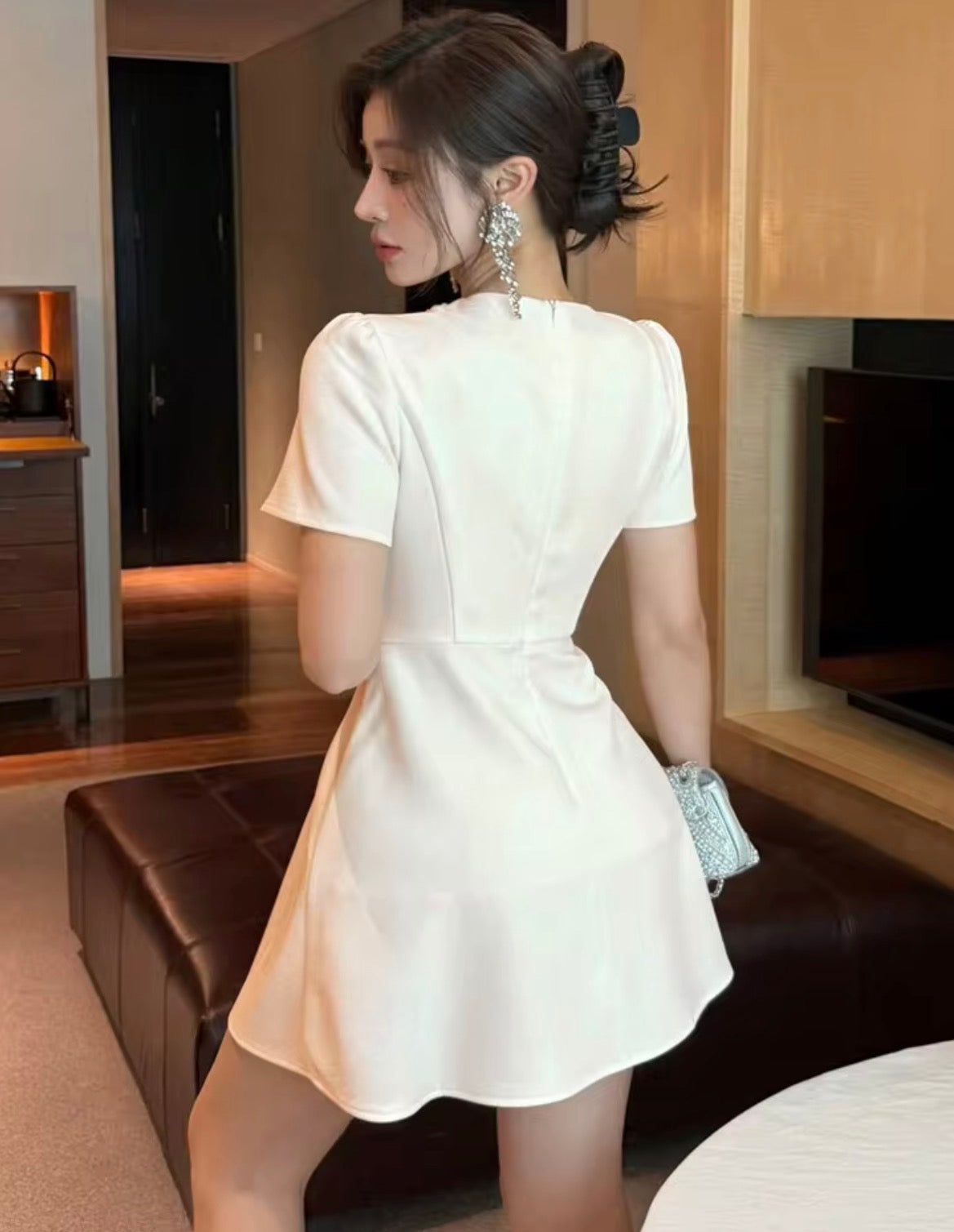 Vestido con perlas