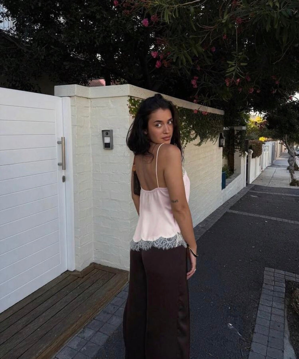 Blusa con encaje