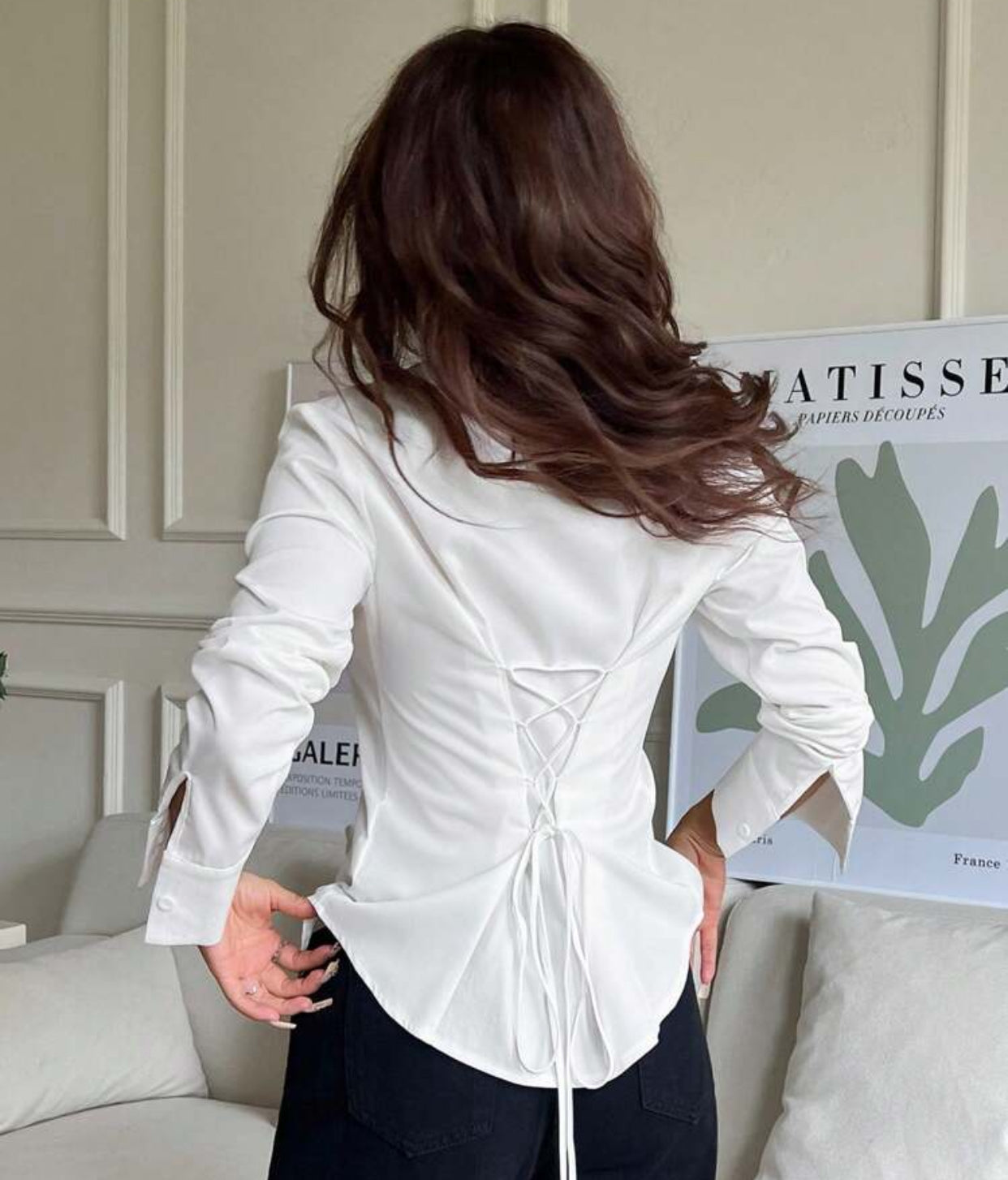 Camisa con trenza