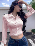 Camisa crop top
