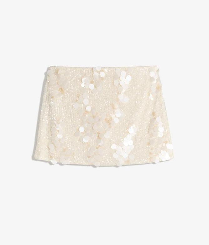 Falda con lentejuelas