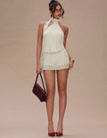 Vestido con mota