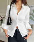 Camisa con trenza