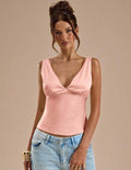 Blusa de satén