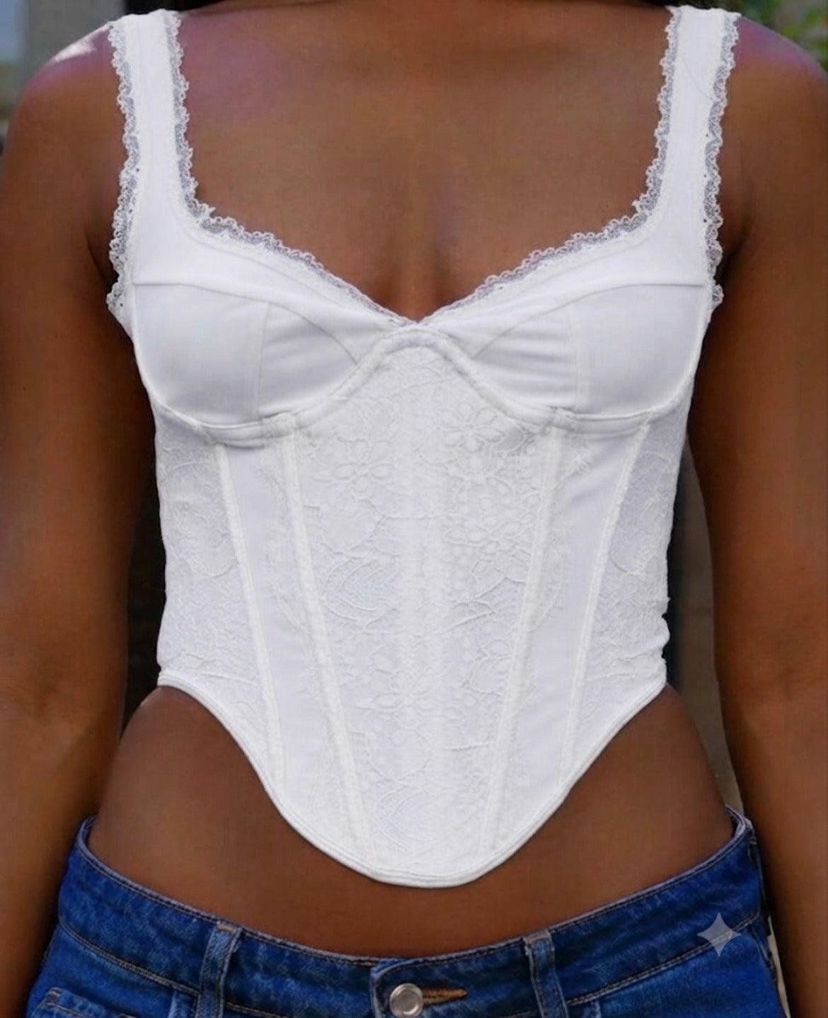 Corset con encaje